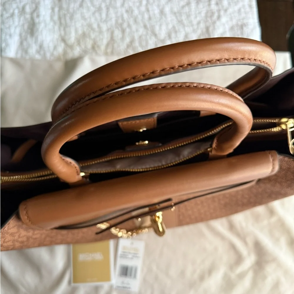 NWT Michael Kors Hamilton Legacy Large Belted Satchel - Picture 10 of 16